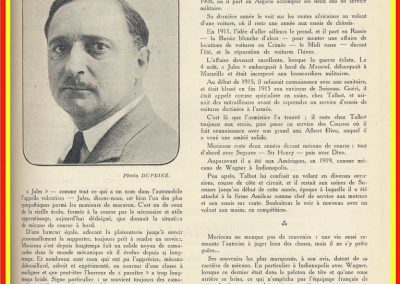 1 1922 09 04 Historique, Palmarès de Jules Moriceau par le MCF, As des AS sur Sunbeam,Talbot et Amilcar, Antibes, Indianapolis. 1