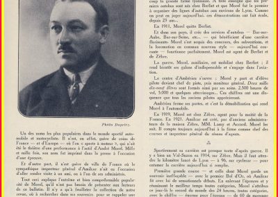 1 1926 André Morel, Plamarès et Historique succint selon la Revue du MCF. 1