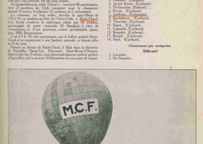 1924 25 03 Rallye “Ballon” MCF. 3ème Jeuffrain Amilca C.G.S. 1