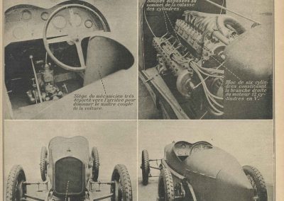 1924 Nouvelle Delage 2000cc, V 12, 2 ACT par rangée de cylindres, compresseurs (souffleur). 1