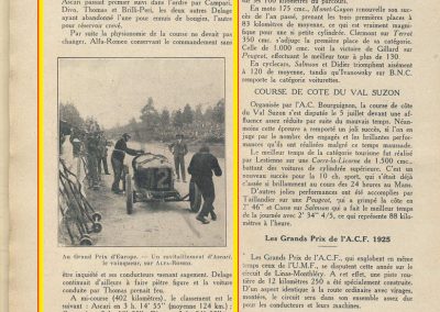 1925 28 06 G.P. d'Europe, Circuit de Spa-Francorchamps. Belgique. Sur ALFA-Roméo P2, 8 2000cc, 1er Ascari, 2ème Campari. ab. des 3 Delage. 3