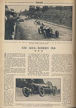 1925 28 06 G.P. d'Europe, Circuit de Spa-Francorchamps. Belgique. Sur ALFA-Roméo P2, 8 2000cc, 1er Ascari, 2ème Campari. ab. des 3 Delage. 4