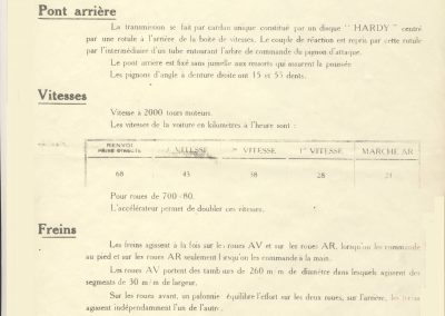 1926 02 03 Notice d'homologuation d'un Amilcar C.O. de course d'Usine, groupe borgne 1094cc, 55 x 77mm, qui n'a jamais été vendu au publique 2