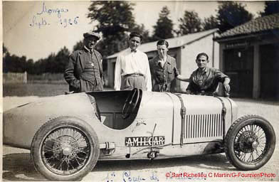 1926 05 09 GP d'Italie 1100cc à Monza, 1er Amilcar C.O. Morel 400 km 3h 00''32 à 133 km-h., Duray 3h 09'26'', de Joncy BNC 3h 16'05''. GP Vitesse 1er Sabipa, 2e Costantini-Bugatti._