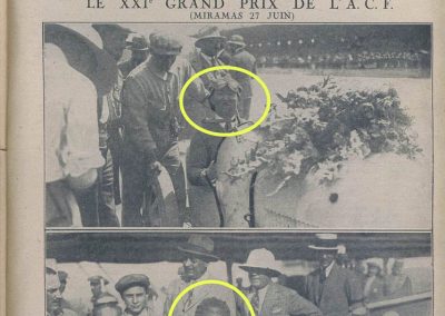 1926 27 06 GP ACF 1er Goux et Costantini-Bugatti 1500ccc, et GP Voiturettes légères 1er Casse Salmson (bien fatigué, sans lunette). 1