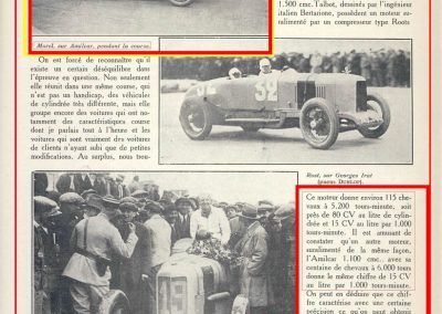 1926 28 03 GP 2ème Provence Coupe Hartford Miramas, Amilcar 1100 1er Morel 2ème Martin. En 1500, 2ème Moriceau-Talbot, 3ème Williams-Bugatti. 4