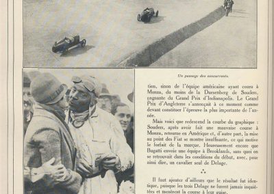 1927 01 10 GP de Grande Bretagne -Angleterre. les 3 Delage, 1er Benoist, 2ème Bourlier et 3ème Divo, 6ème Conelli-Williams-Bugatti. 2 -- Copie