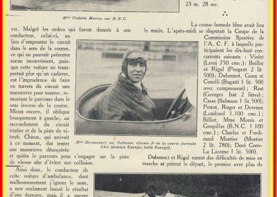1927 03 07 GP de l'ACF à Montlhéry. 1er Benoist, 2 Bourlier, 3 Morel Delage, 4 Williams-Moriceau Talbot. Erreur de photo, c'est Divo sur la Talbot. 16