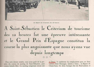 1927 -- 07 12 h. Saint Sébastien, Espagne, Duray-Laly Ariès 3000cc. Amilcar d'Acosta. 1