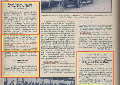 1927 10 09 GP Boulogne-Mer. Amilcar MCO GH, Duray 1er des 1100 n°37. le 15 08 GP U.M.F. 1er Martin Amilcar MCO, 1er des 1100 n°36. 5