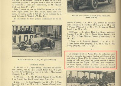 1927 10 09 GP de Boulogne-Mer des Voiturettes légères 1100, 1er Duray, Amilcar MCO. GP de l'U.M.F. 1er Martin Amilcar MCO. 5