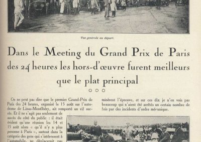 1927 14-15 08 GP Paris (Meeting), Amilcar 1er Martin MCO GH, 2ème Morel Amilcar MCO 1100. Dhome et Pousse sur BNC. 1