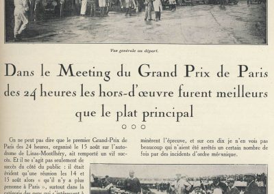 1927 15 08 dans le Cadre du Meeting du GP Paris des 24 heures, Course de Vitesse en 3 manches à Montlhéry, 1er Martin, 2ème Morel, 3ème Casse Salmson. 1