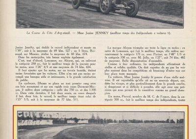 1927 20 03 Côte d'Argenteuil. 1,800 km, Amilcar 1100 MCO GH, n°115, Martin 1er des 1100, 1'16''45 à 84,375, R.B., Grande médaille d'Or. 2