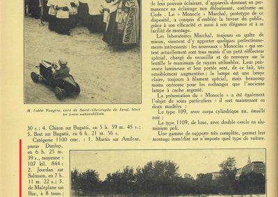 1927 25 07 GP Saint Sébastien 1er des 1100 Martin Amilcar MCO G.H. Record battu et à 4' de la Bugatti 2000cc (ab. de Morel, roulement de roue et Leblanc en panne d'essence !). 2