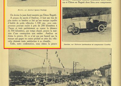 1927 25 07 GP Saint Sébastien 1er des 1100 Martin Amilcar MCO G.H. ab. de Morel. Au GP d'Espagne 1er des 1500 Benoist, Morel est en panne avec la 2ème et même Delage 1500. 2