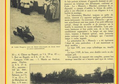 1927 25 07 GP Saint Sébastien, Martin 1er des 1100 sur l'Amilcar MCO G.H. ab. de Morel et Blanc. Au GP d'Espagne Benoist 1er, Morel est en panne avec la 2ème et même Delage 1500cc. 4