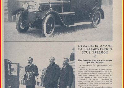 1927 30 01 Rallye de Monte-Carlo (Monaco) 1er au général, Amilcar, 7ch, à soupapes latérales, Compresseur Cozette, 5 personnes à bord, départ de Koenigsberg.1