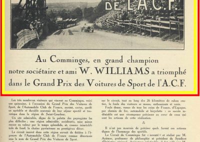 1928 01 07 GP ACF des voitures de Sport à Handicaps à St Gaudens au Comminges. 1er Williams-Bugatti 35C, 2ème Rousseau-Salmson, ab Duray-Ariès. 1