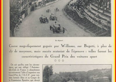 1928 01 07 GP ACF des voitures de Sport à Handicaps à St Gaudens au Comminges. 1er Williams-Bugatti 35C, 2ème Rousseau-Salmson, ab Duray-Ariès. 2