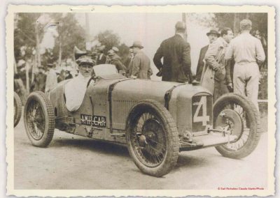 1928 09 04 Circuit International du Cap d'Antibes ''la Guaroupe''. Amilcar M.C.O. G.H, Moriceau 1er des 1100, derrière Chiron, Williams et Dreyfus, Bugatti 2000 et 1500. 2