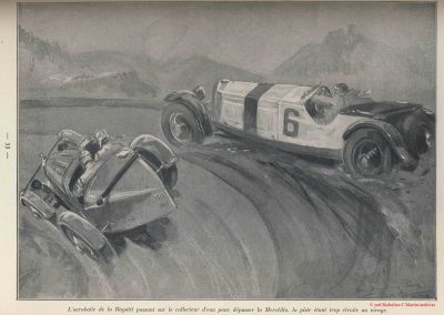 1928 15 07 GP d'Allemagne. Nurburgring, 508 km, Dans les 5 premiers 4 Mercedes, Caracciola..., 4ème Brilli-Péri Bugatti, puis 5 Bugatti ! 3 Amilcar C.6. 2