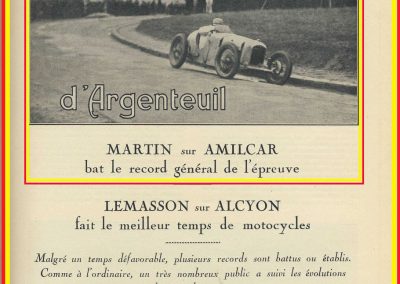 1928 25 03 Argenteuil Amilcar 1500cc Martin 1'15''4-5 à 85,488 kmh RTCB et en 1100cc 1'22''à 79,024, 2_