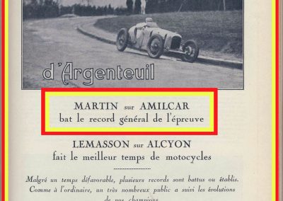 1928 25 03 Côte d'Argenteuil, 1er Martin Amilcar 1100 MCO GH 1'22 et 1'15'' 4-5, en 1500cc R.B.T.C. 2