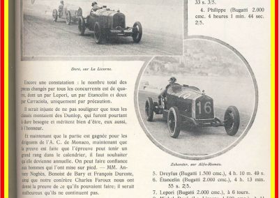 1929 14 04 Le 1er GP Automobile de Monaco. 1er Williams. 6
