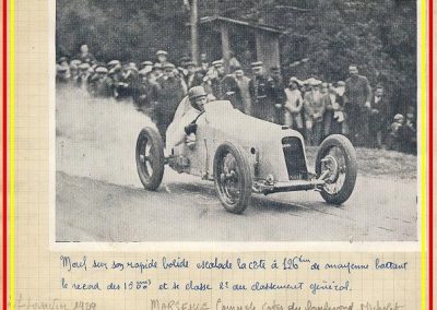 1929 27 01 Michelet, 1er Morel Amilcar MCO 1500 en 28''2-5, à 126,760 kmh. 2