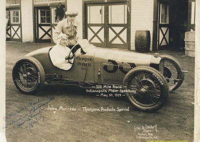 1929 30 05 500 miles d'Indianapolis USA. ab Moriceau sur l'Amilcar, Chiron sur Delage est 7ème sur 11 arrivants et 35 partants 3