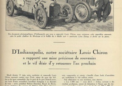 1929 30 05 500 miles d'Indianapolis USA. ab. Moriceau sur l'Amilcar MCO 1500, Chiron sur Delage est 7ème sur 11 arrivants et 35 partants 1 5