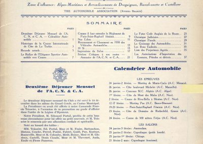 1930 - - 01 l'Automobile sur la Côte d'Azur Rec. la Turbie 1