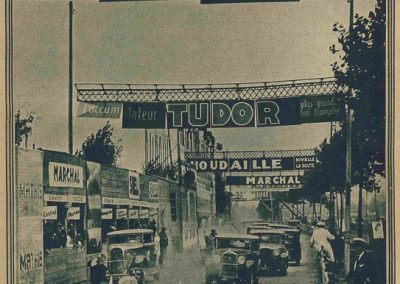 1930 14 09 Meeting des Routes Pavées, Circuit de Pont-à-Marcq, C.A. Martin Amilcar 6 cyl. n°54, 3ème des 1100cc. 1