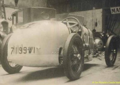 1930 14 09 Meeting des Routes Pavées, Circuit de Pont-à-Marcq, C.A. Martin Amilcar 6 cyl. n°54, 3ème des 1100cc. 6
