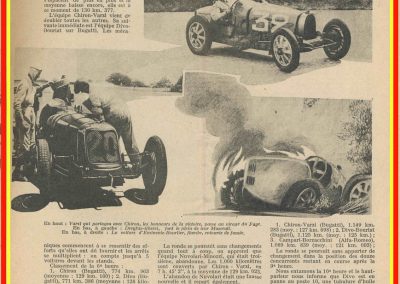 1931 21 06 GP ACF 1er Chiron-Varzi, 2ème Campari-Borzachini Alfa Roméo. ab Williams-Conelli Bugatti 51. 3