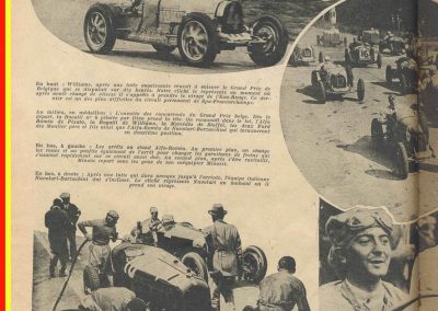 1931 22 07 GP Belgique 1er Williams-Conelli Bugatti 51, 2ème Nuvolari-Borzachini Alfa Roméo. 1
