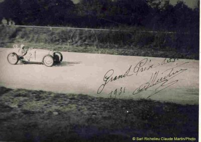 1931 30 08 GP de France, Autodrome de Linas-Montlhéry, C.A. Martin, 1er de Cat. Amilcar MCO GH. 2