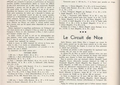 1932 07 08 Klausen 6ème Benoist Bugatti 35, le 1er GP de Nice, Dreyfus, Benoist, Leurquin, 1