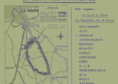 1932 18-19 06 G.P. d'Endursance de 24 heures au Mans, C.A. Martin Amilcar 6 cyl.-4, n°29, 1er de Cat. et 8ème au général, devant Cabantous-Salmson 9ème et dernier sur 33 engagés. 1