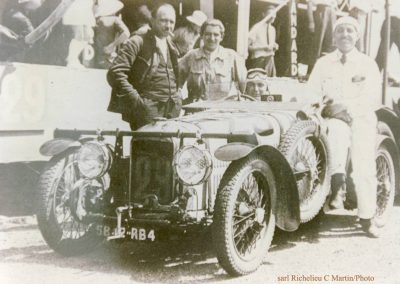 1932 18-19 06 G.P. d'Endursance de 24 heures au Mans, C.A. Martin Amilcar 6 cyl.-4, n°29, 1er de Cat. et 8ème au général, devant Cabantous-Salmson 9ème et dernier sur 33 engagés. 6