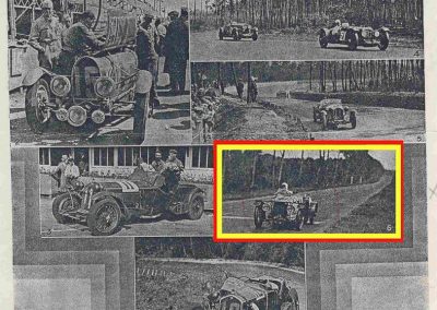 1932 18-19 06 G.P. d'Endursance de 24 heures au Mans, C.A. Martin Amilcar 6 cyl.-4, n°29, 1er de Cat. et 8ème au général, devant Cabantous-Salmson 9ème et dernier sur 33 engagés. 9