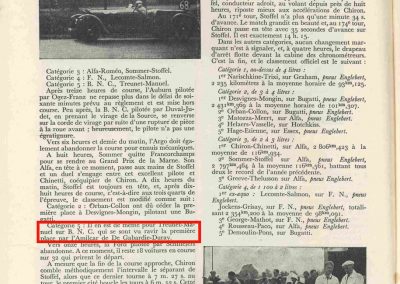 1933 01-02 07 GP (le 10ème) de 24 h. Circuit de Spa-Francorchamps, C.A. Martin, Amilcar 6cyl.-4, 1er Cat. 1100, de Garvardie et Duray, 2090 km, 19ème au Clas. général. 8