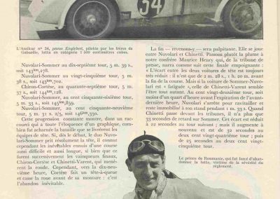 1933 17-18 06 GP d'Endurance 24 h. du Mans, 12ème, J.H. de Gavardie Amilcar-Martin 6 cyl, 1100cc, 2005 km n°34. C.A. Martin Amilcar n° 36 non classé (comme le Prince de Roumanie sur Duesenberg. 2
