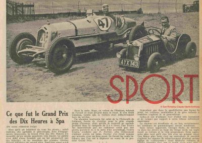 1934 07 GP de 10 heures à Spa Arthur Duray et à Indianapolis. 1