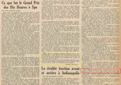 1934 07 GP de 10 heures à Spa Arthur Duray et à Indianapolis. 2