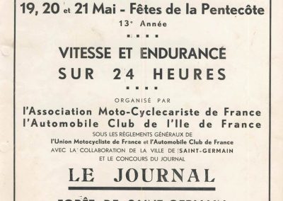 1934 16-17 06 GP d'Endurance de 24 heures du Mans C.A. Martin-Pouse Amilcar 1100, 20ème, 5ème à la distance n°42, 2094 km. de Gavardie-Duray 13ème. 1