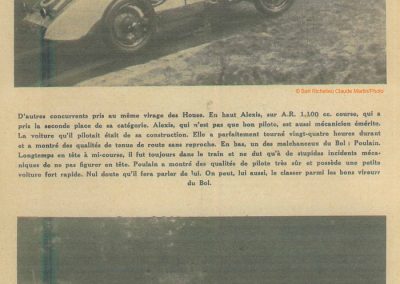 1934 19-21 05 Le Bol d'Or, Saint-Germain-en-Laye. Amilcar C.A. Martin n°42, Poulain 2ème n°56 et Poiré n° 67, 4ème. 20