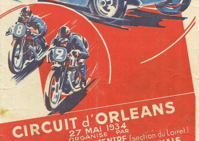 1934 27 05 Circuit d'Orléans. Amilcar 1500 MCO C. A. Martin, 1100cc Mestivier, Blot, Scaron, Elliével. 1
