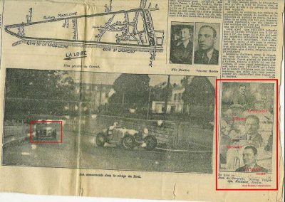 1934 27 05 Circuit d'Orléans. Amilcar 1500 MCO C. A. Martin, 1100cc Mestivier, Blot, Scaron, Elliével. 3